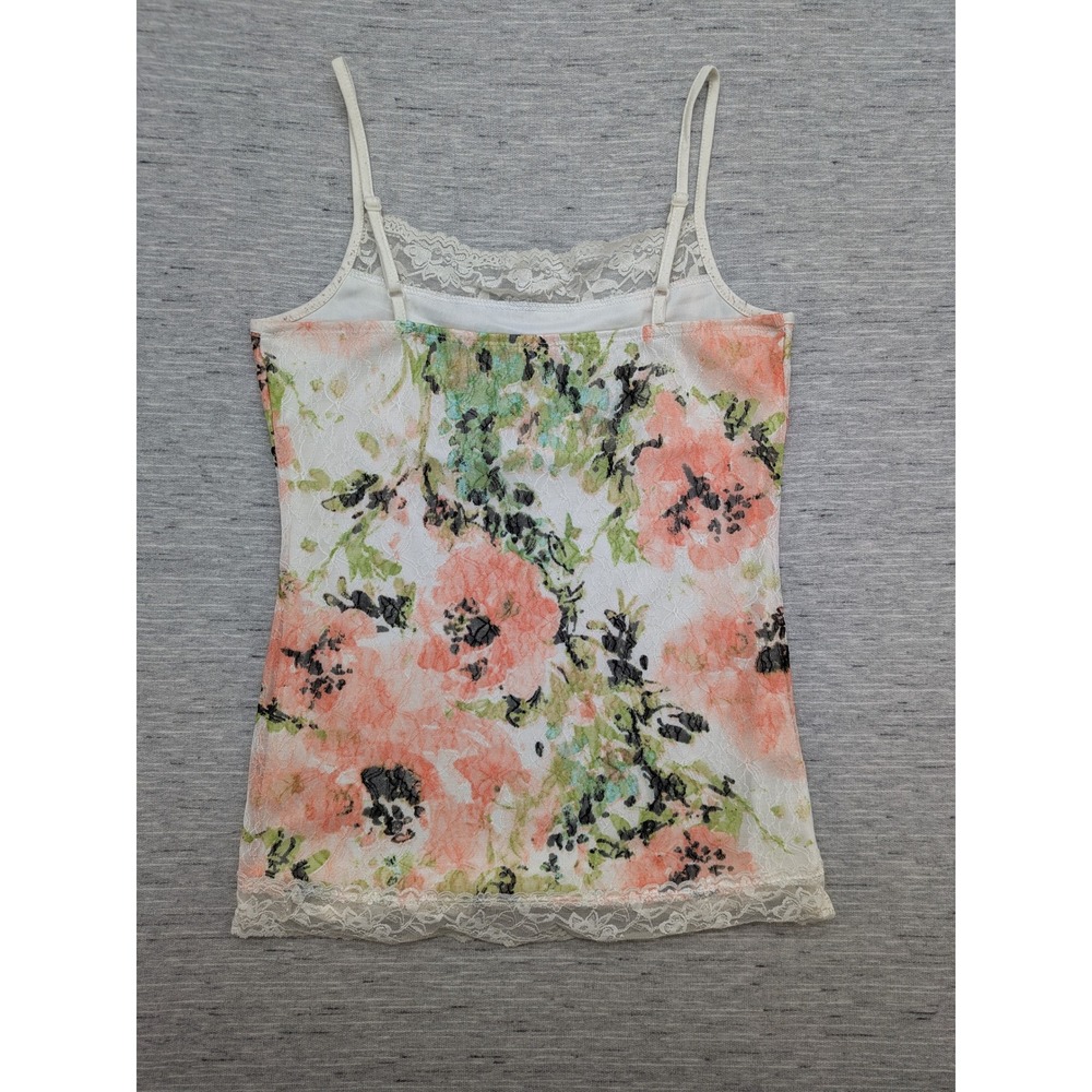 Y2K Maurices Floral Lace Cami Top Layering Medium Whimsical Fairy Romantic - Picture 6 of 9